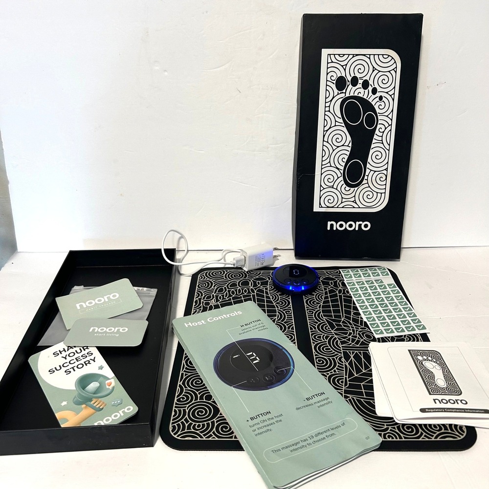 Nooro EMS Foot Massager Unisex OS Black 19 Intensity Levels
